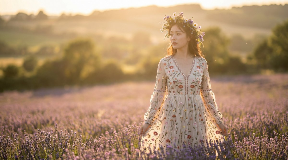 高清视频生活视频：户外花海写真视频